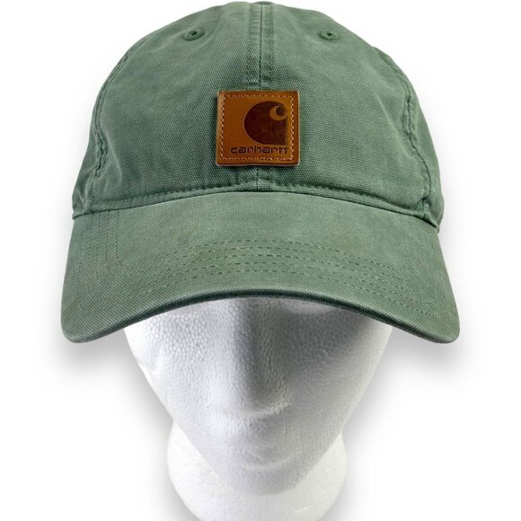 Carhartt Odessa Men's Canvas Cap - Olive Green, One Size Hook and Loop - Picture 2 of 6